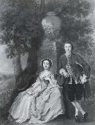 Francis Hayman Portrait of Mr and Mrs George Rogers Spain oil painting artist